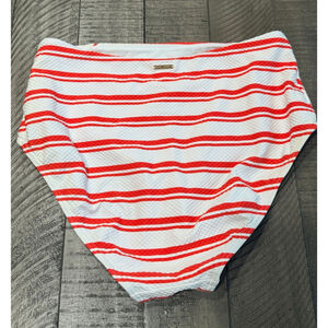 Sea Level Australia High Waist Bikini Bottom – Red & White Stripe – Size 6 (US)